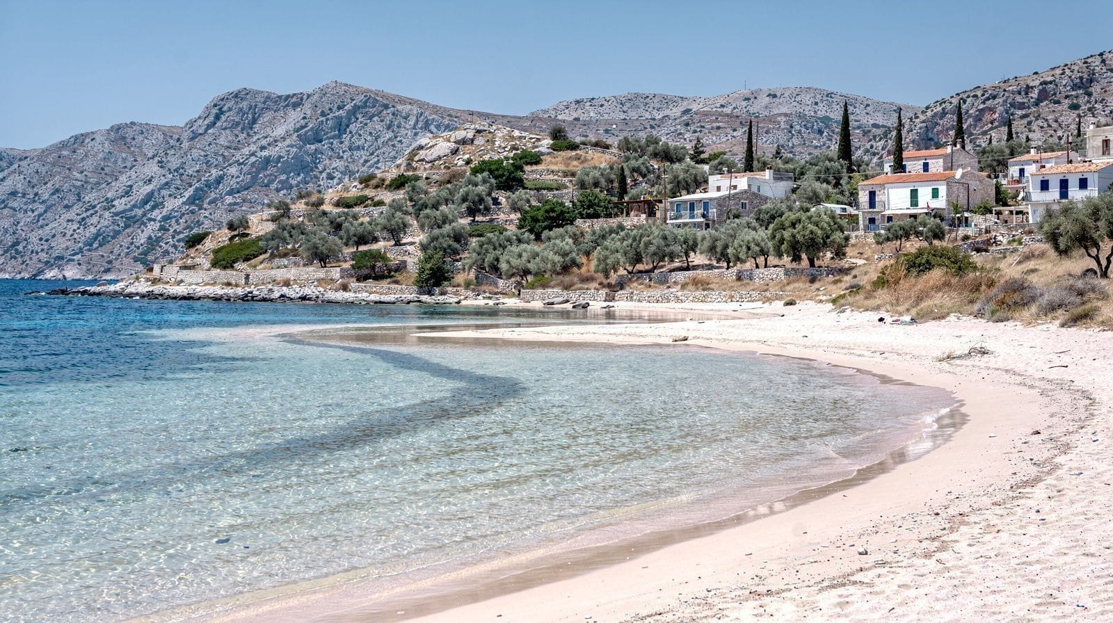 La plage d'Elafonissi