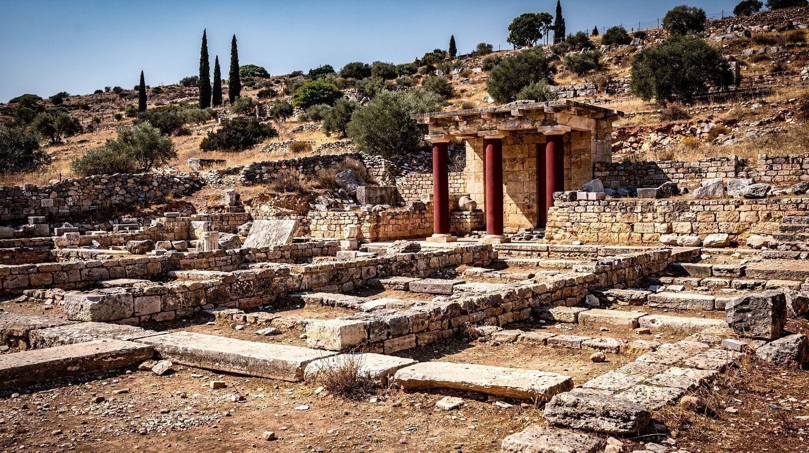 Cnosos: Palacio Minoico y Frescos Réplica Cerca de Heraklion
