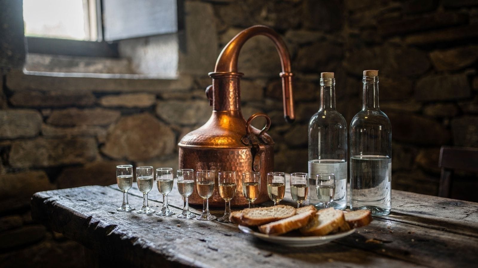Raki and Tsikoudia in Crete